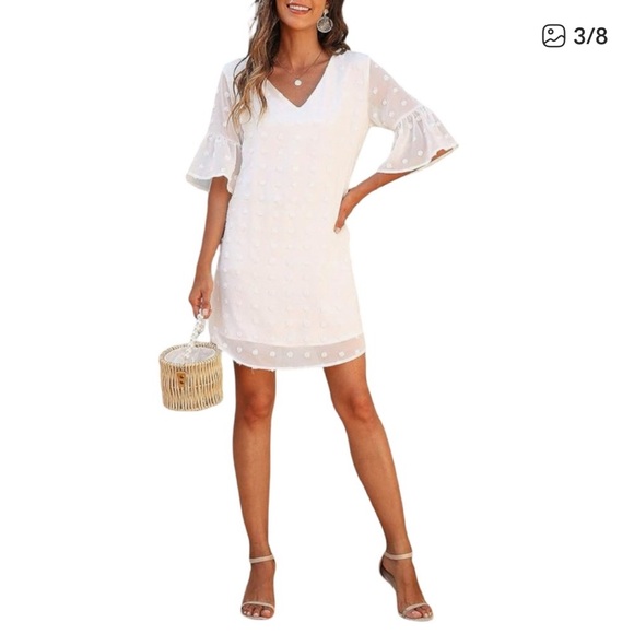 Blooming Jelly White Polka Dot Dress - Picture 4 of 9